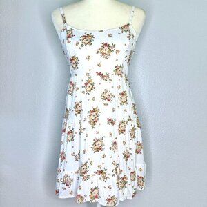 Hollister Ivory Floral Skater Mini Dress